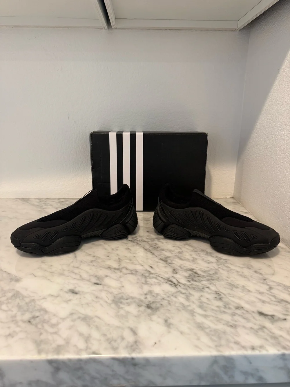 Adidas Black Slip-On Performance Sneakers
